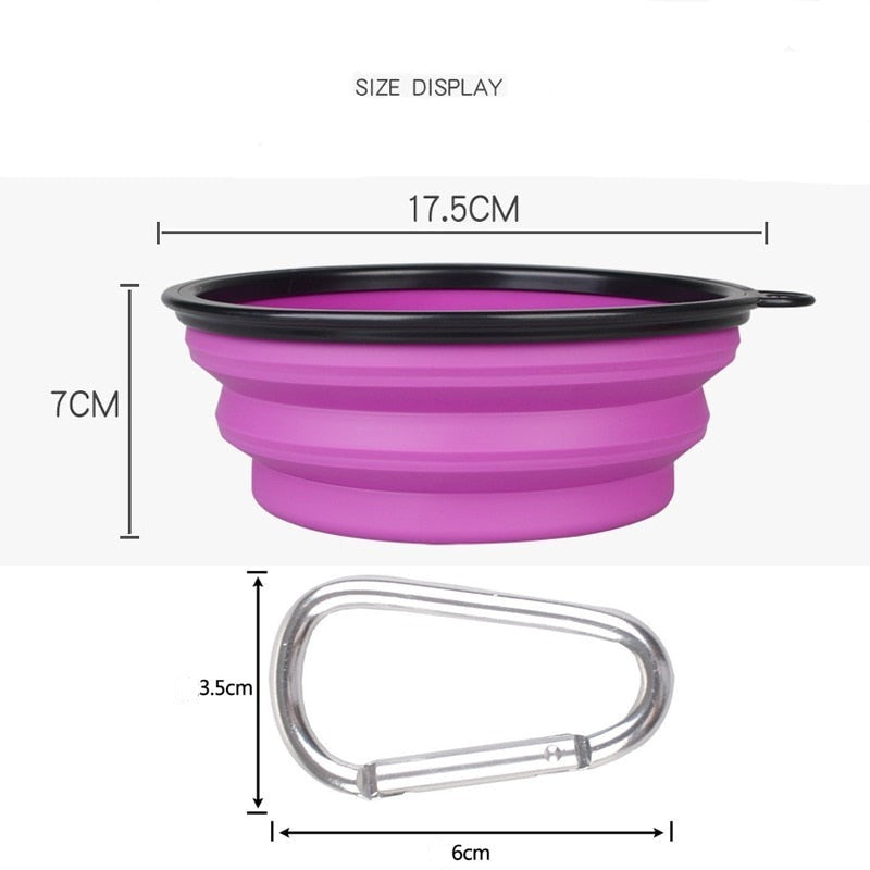 1000ml Silicone Collapsible Pet Bowl