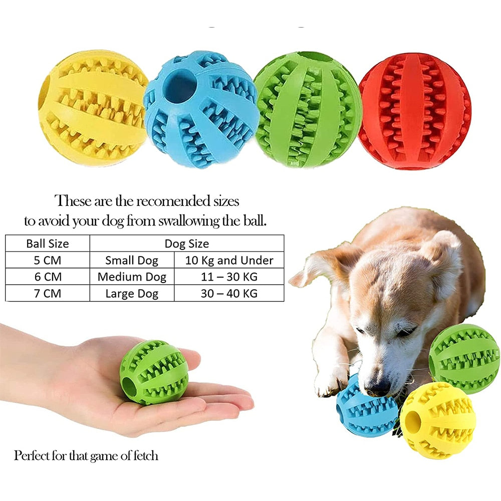 Rubber Ball Dog Chewing Toy