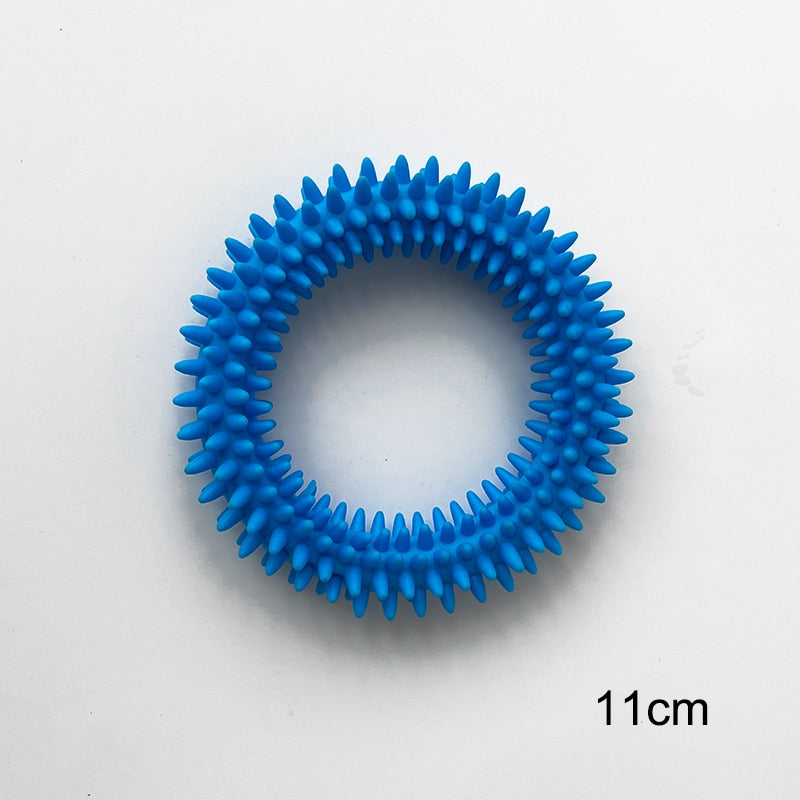 Dog Interactive Training Rubber Ring Toy