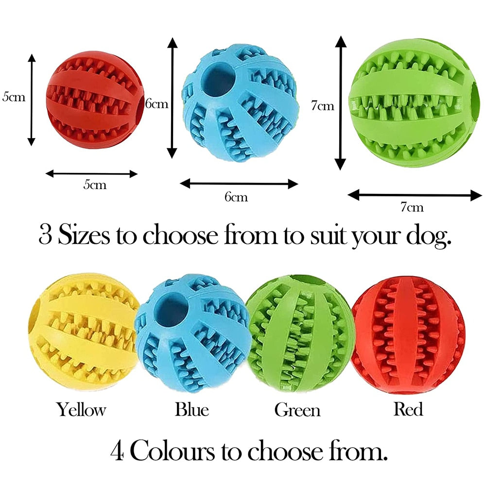 Rubber Ball Dog Chewing Toy