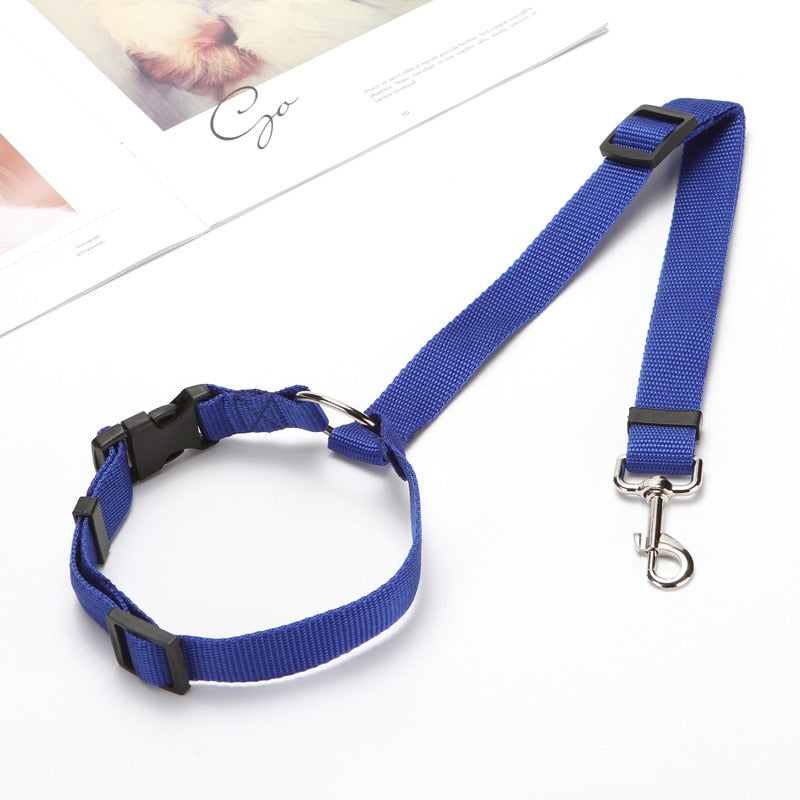 Solid Two-in-one Pet Car Seat Belt